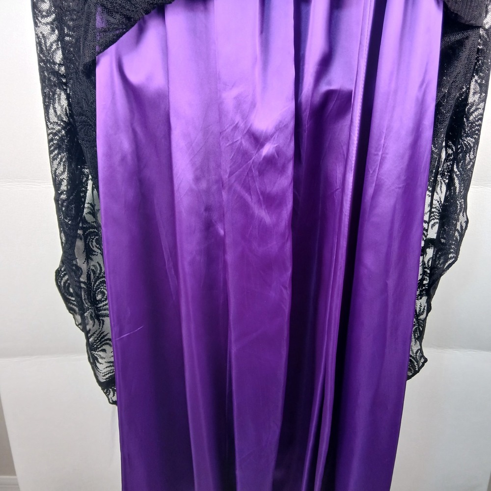 VTG Loralie Original 80s‎ Lace Gown Dress Size 6 Witchy Gothic Cosplay Vampiress - Picture 7 of 12